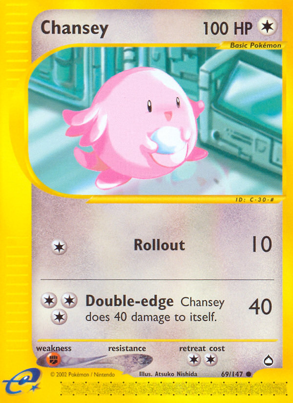 Chansey — illustrated card