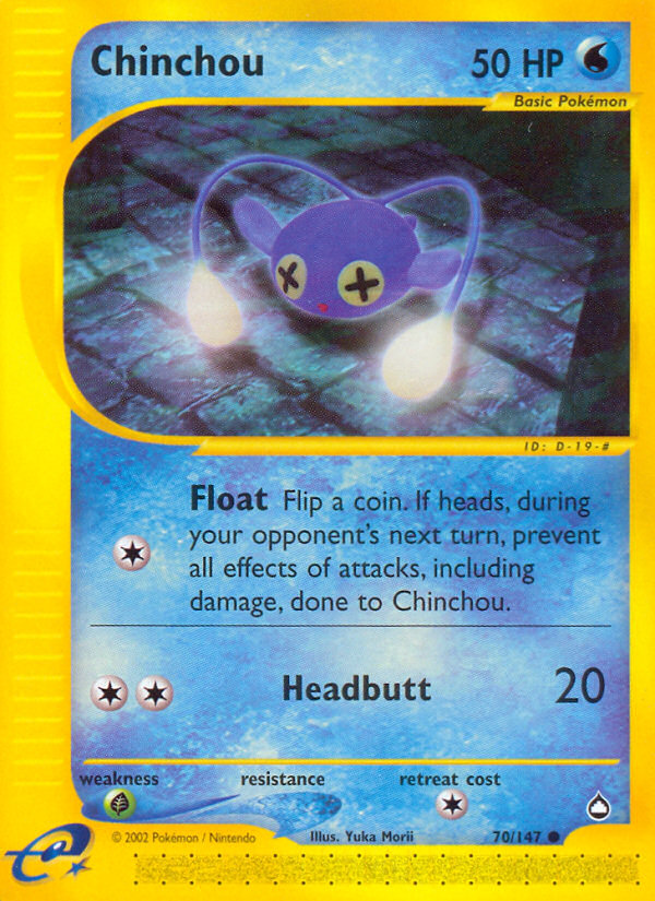 Chinchou — illustrated card