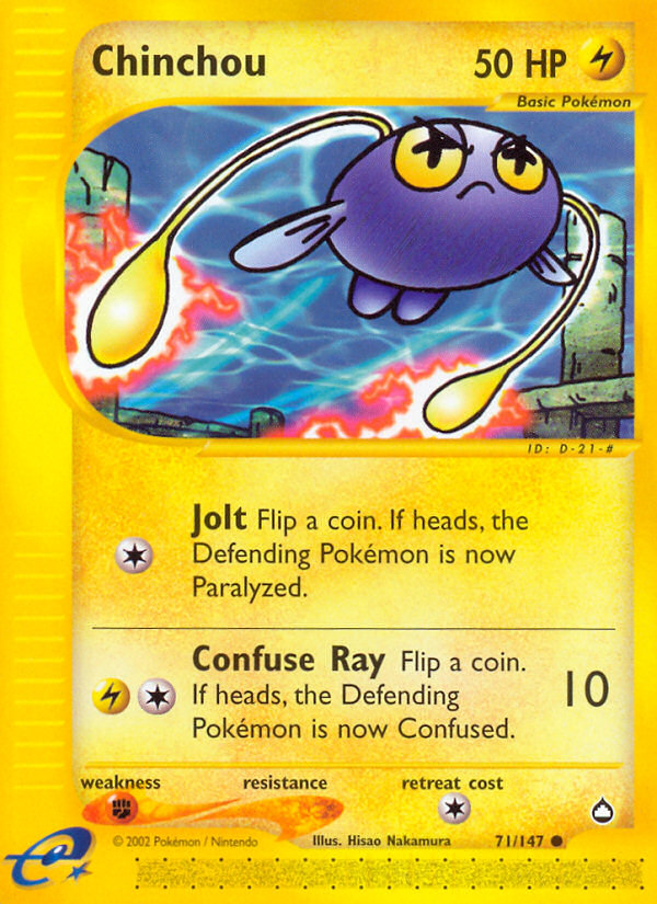 Chinchou — illustrated card
