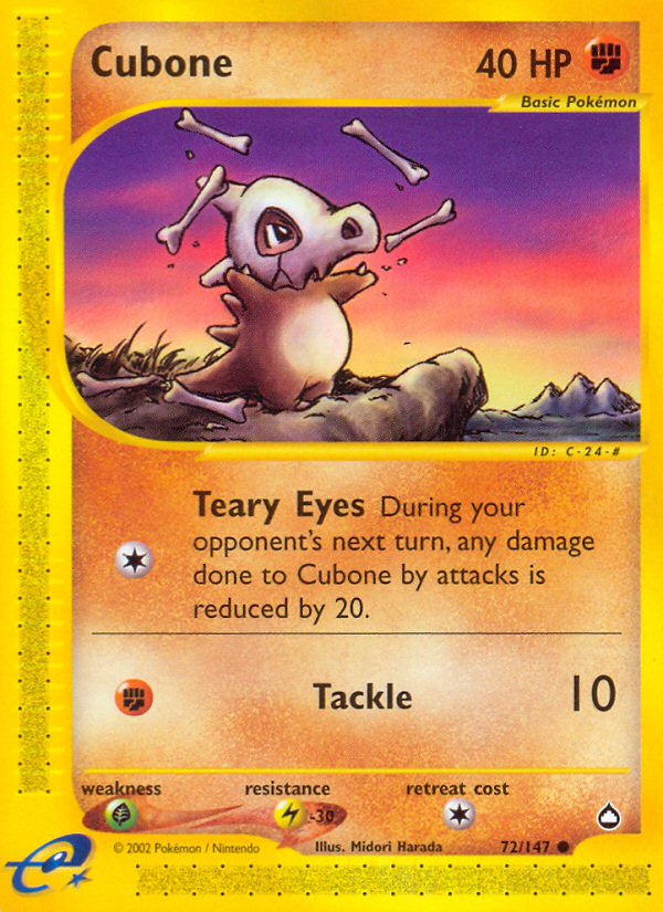Cubone — illustrated card