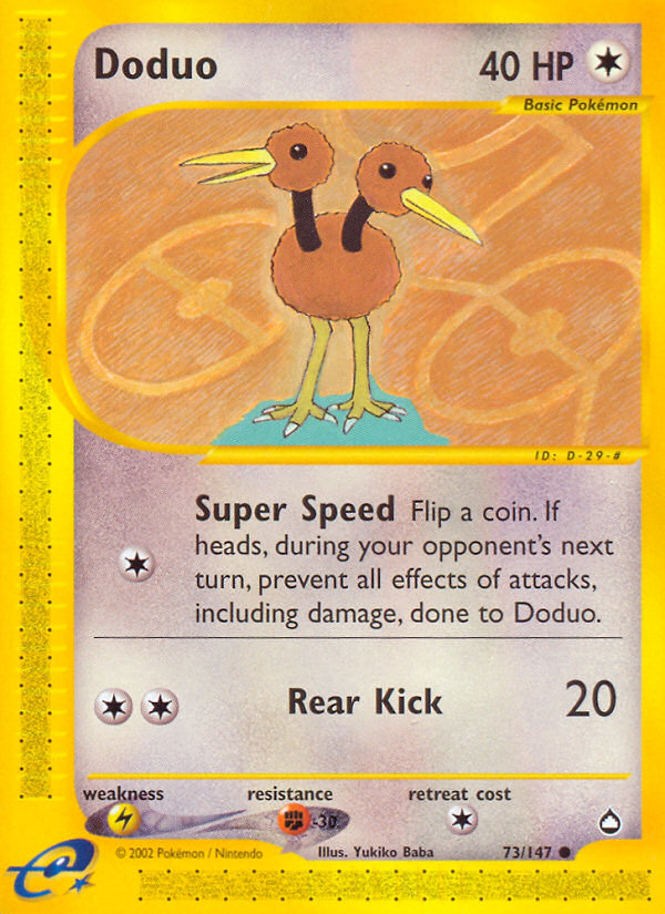 Doduo — illustrated card