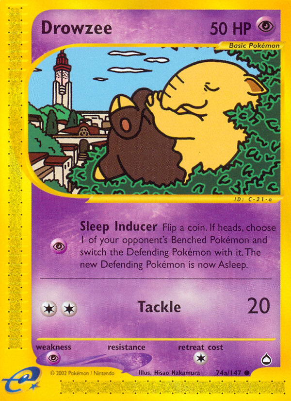 Drowzee — illustrated card
