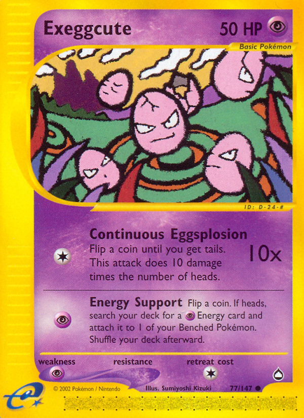 Exeggcute — illustrated card