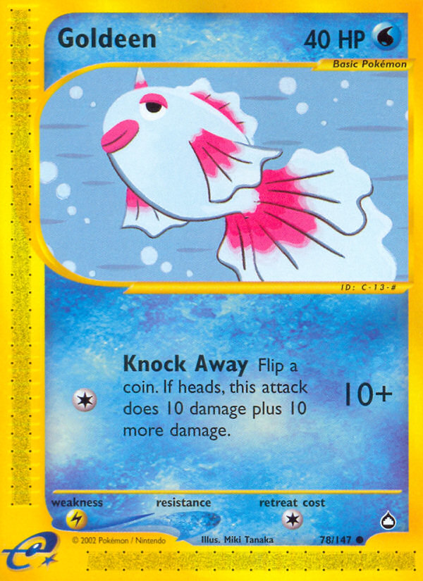 Goldeen — illustrated card