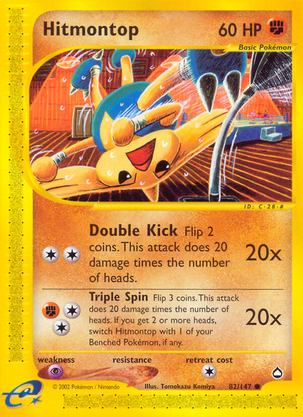 Hitmontop — illustrated card