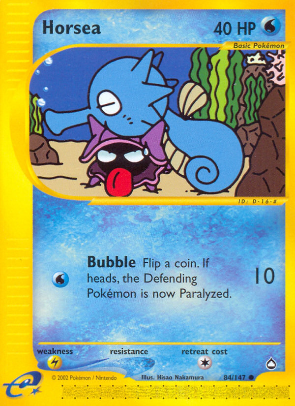 Horsea — illustrated card