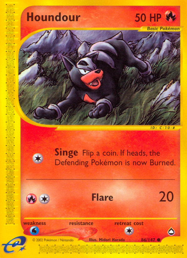 Houndour — illustrated card