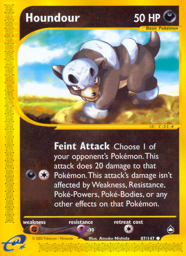 Houndour — illustrated card