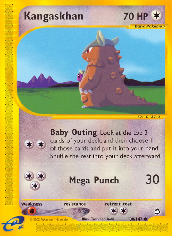 Kangaskhan — illustrated card
