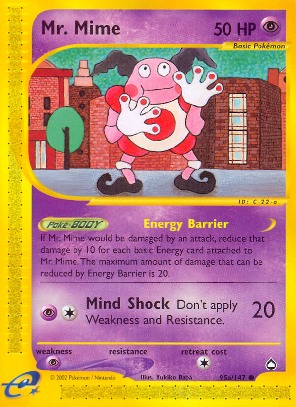 Mr. Mime — illustrated card