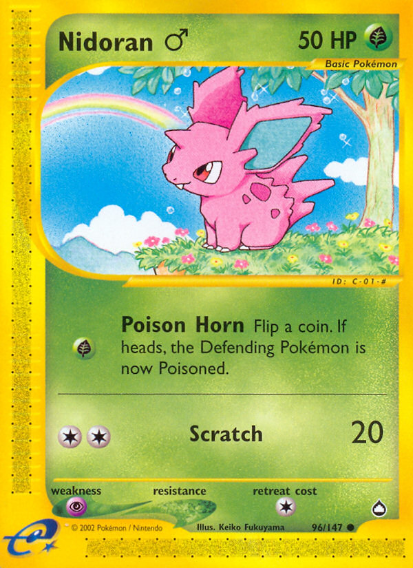 Nidoran ♂ — illustrated card