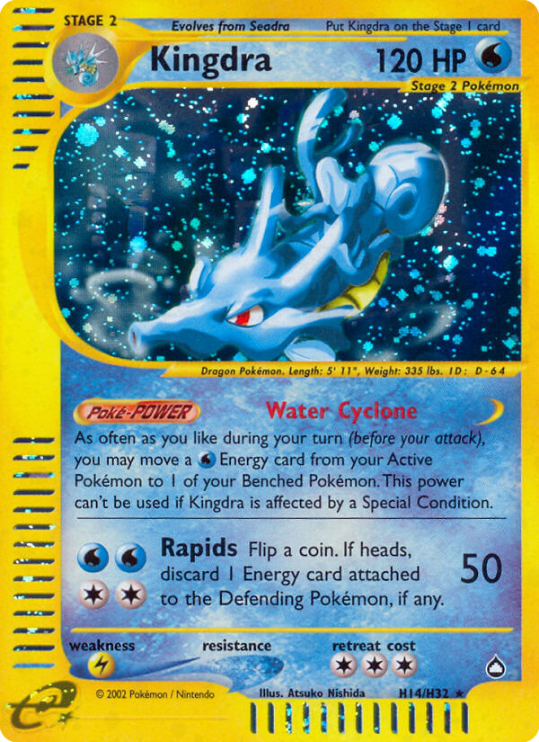 Kingdra — illustrated card
