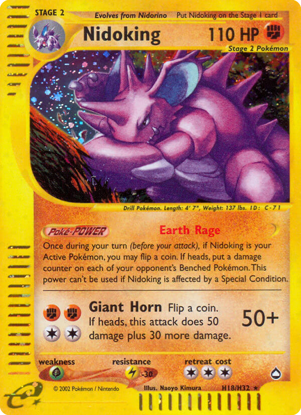 Nidoking — illustrated card