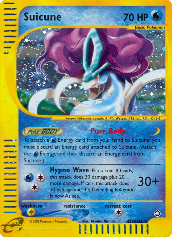 Suicune — illustrated card