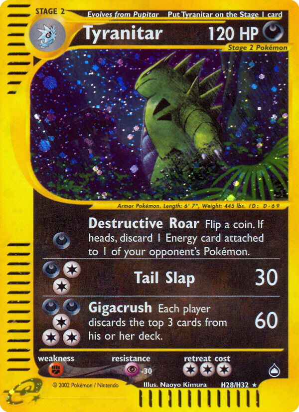 Tyranitar — illustrated card