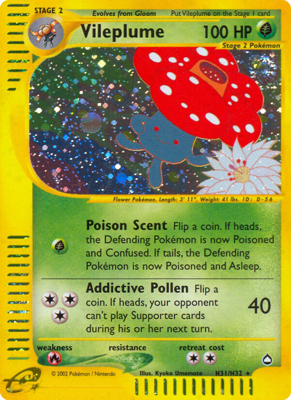 Vileplume — illustrated card