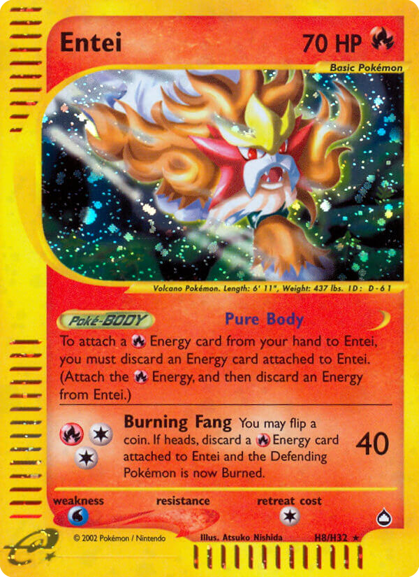 Entei — illustrated card
