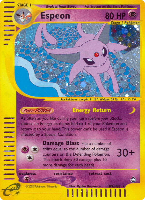 Espeon — illustrated card