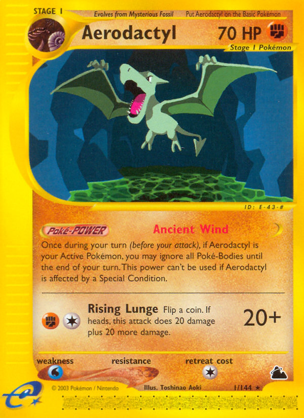 Aerodactyl — illustrated card