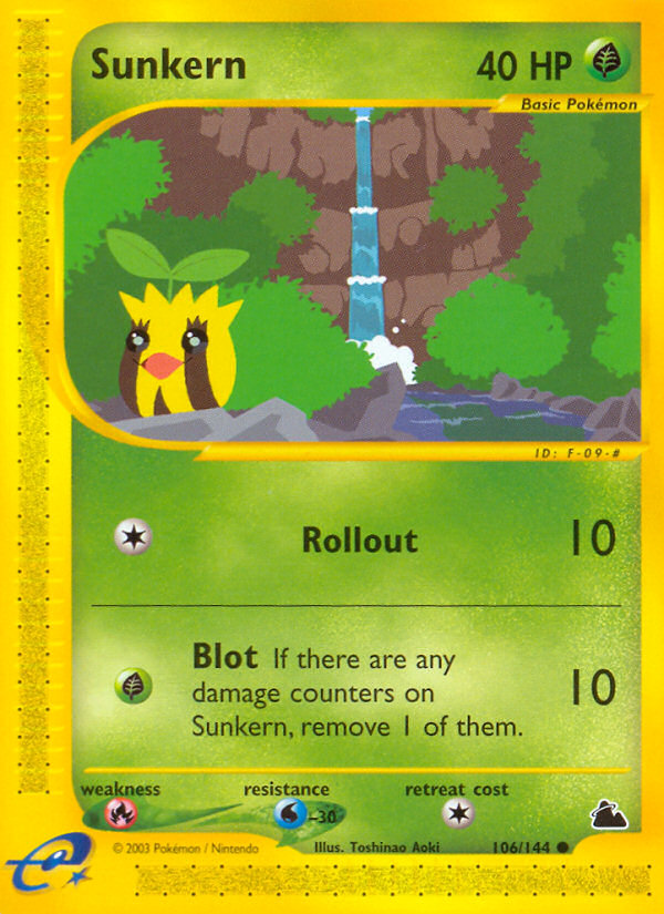 Sunkern — illustrated card