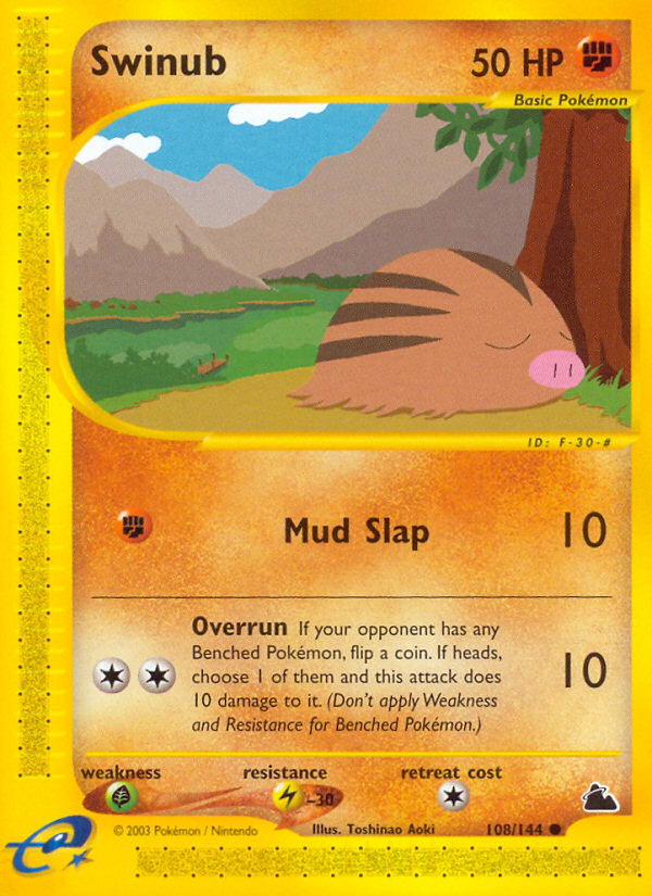 Swinub — illustrated card