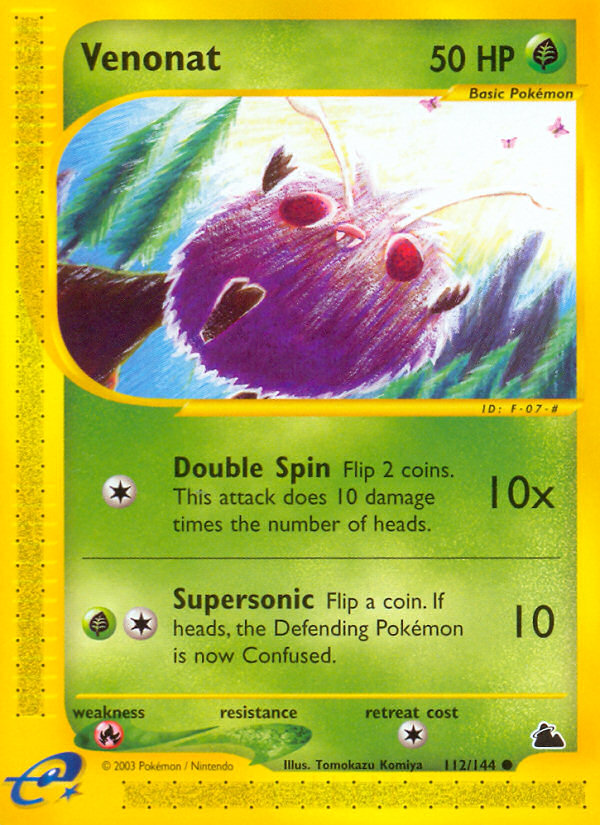 Venonat — illustrated card