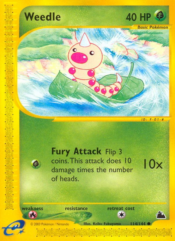 Weedle — illustrated card