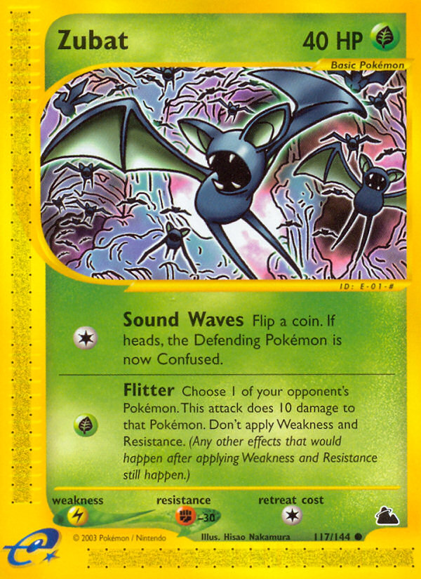Zubat — illustrated card