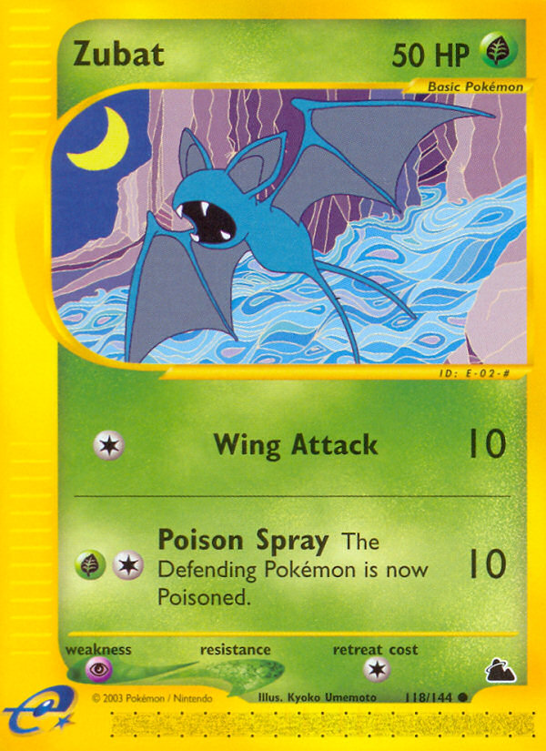 Zubat — illustrated card
