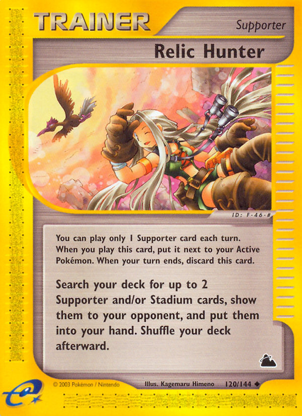 Relic Hunter — illustrated card