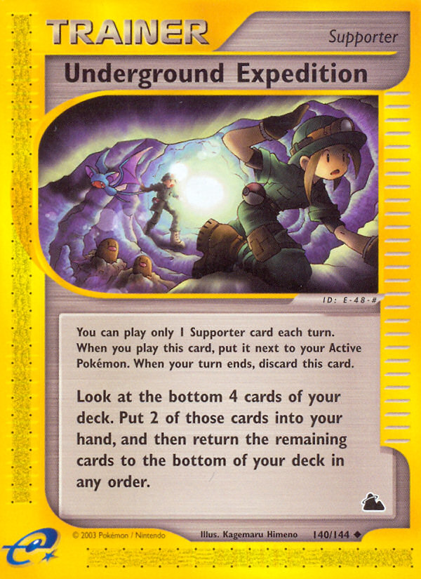 Underground Expedition — illustrated card