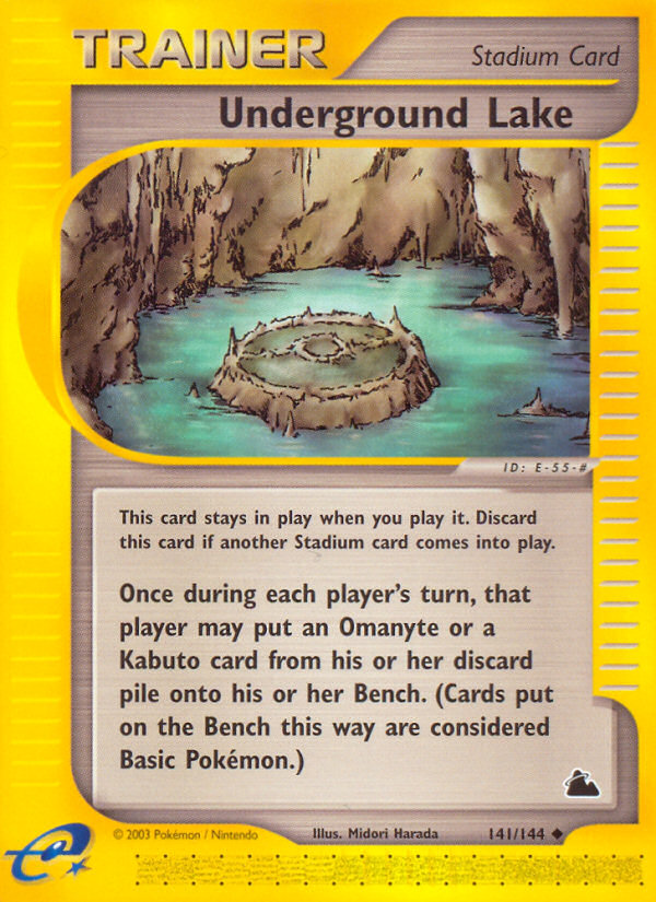Underground Lake — illustrated card
