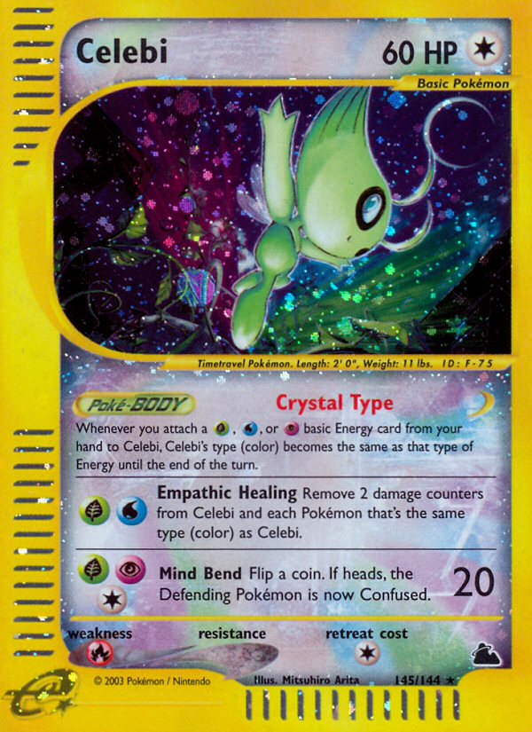 Celebi — illustrated card