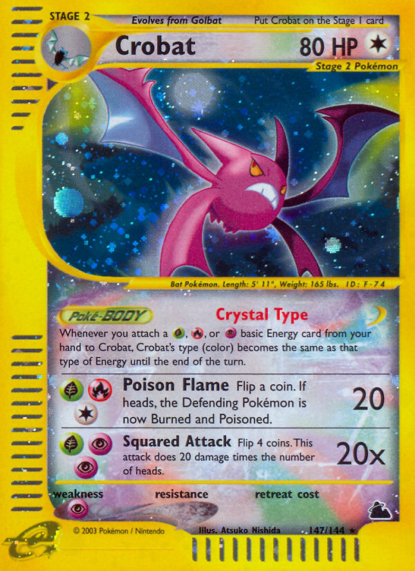 Crobat — illustrated card