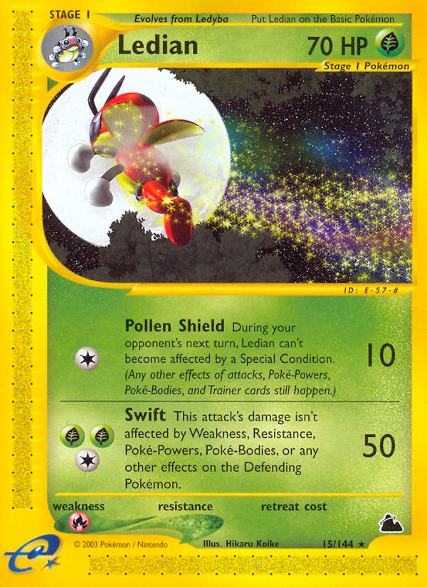 Ledian — illustrated card