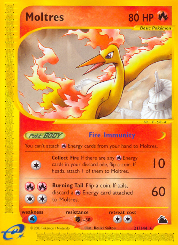 Moltres — illustrated card