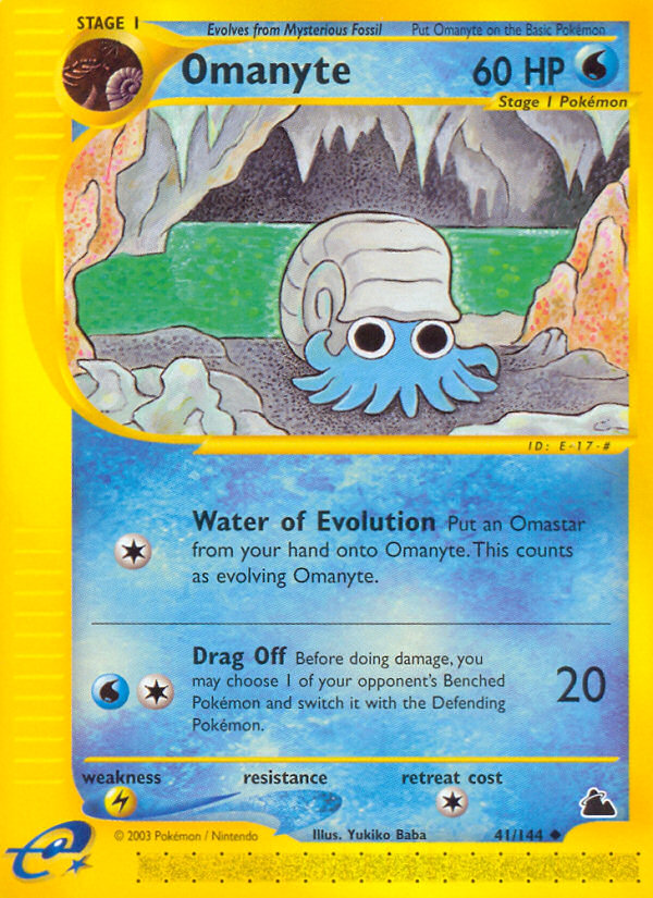 Omanyte — illustrated card
