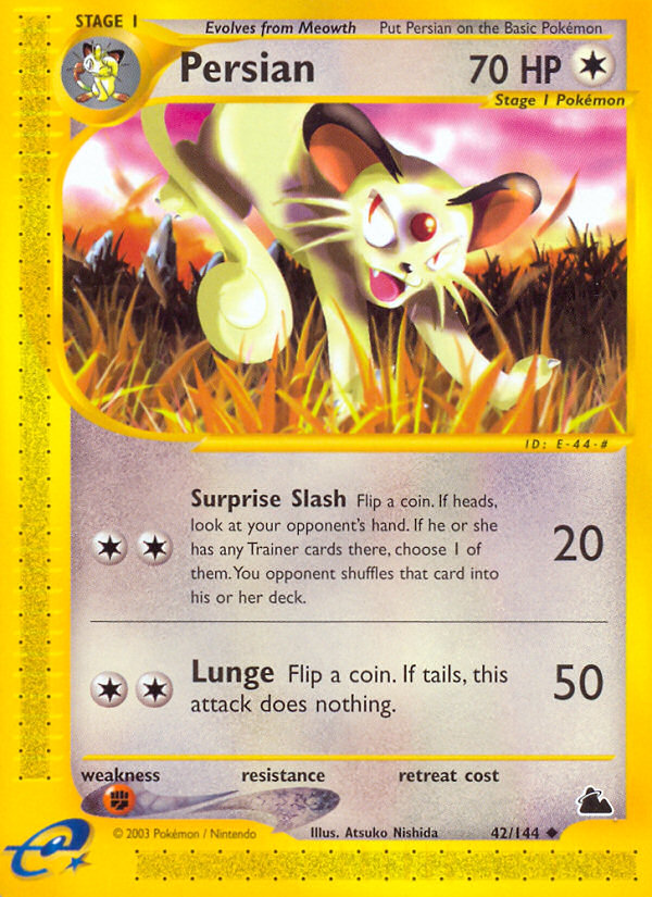 Persian — illustrated card