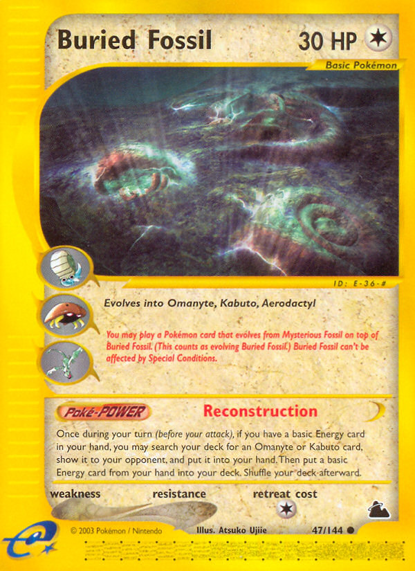 Buried Fossil — illustrated card