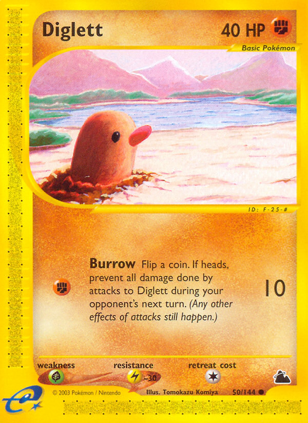 Diglett — illustrated card