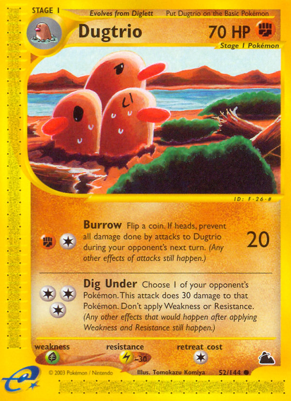 Dugtrio — illustrated card