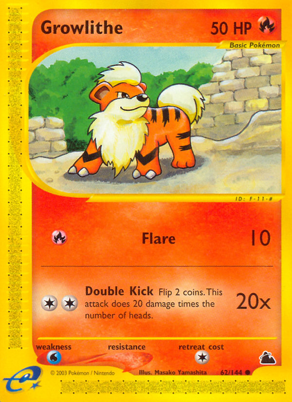 Growlithe — illustrated card