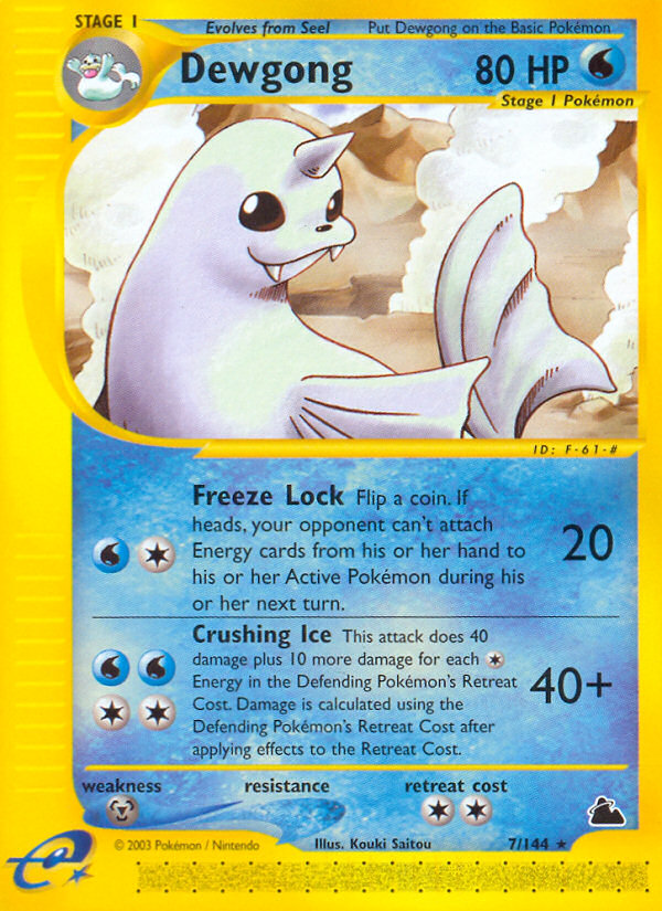 Dewgong — illustrated card