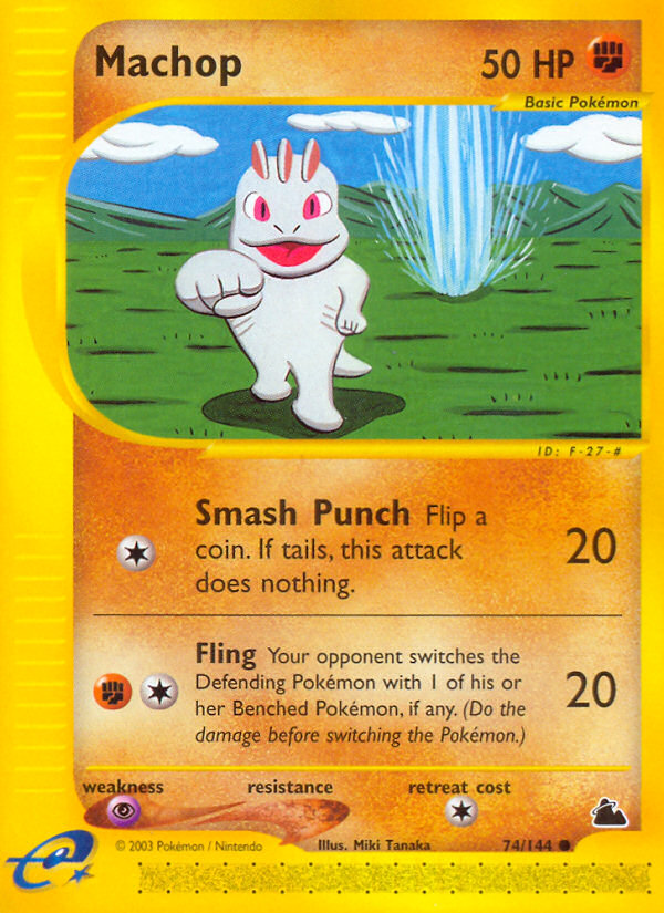 Machop — illustrated card