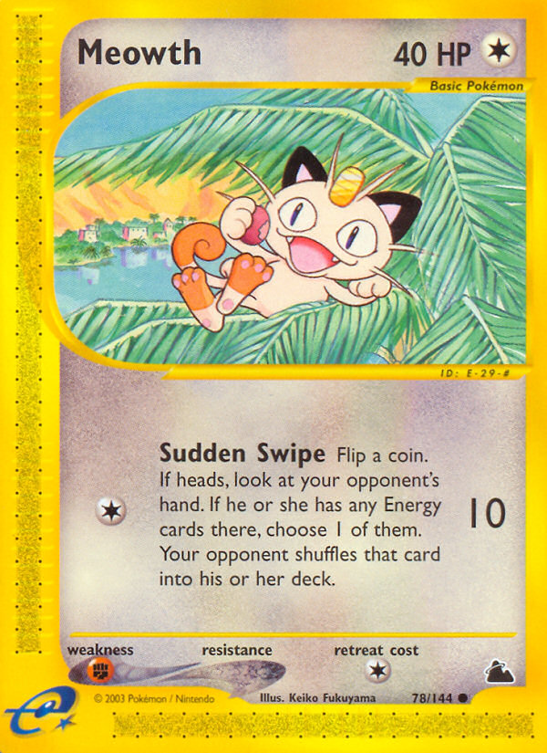 Meowth — illustrated card