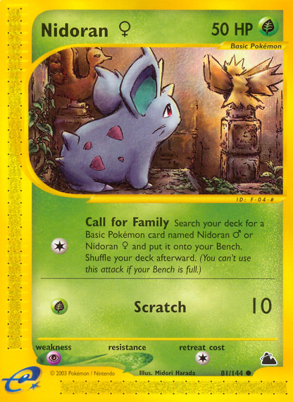Nidoran ♀ — illustrated card