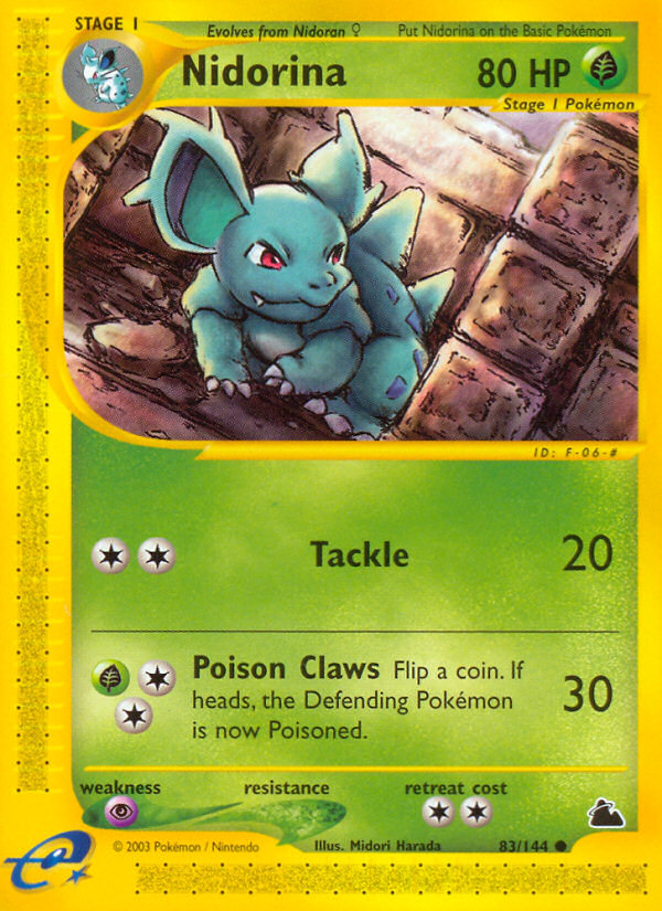 Nidorina — illustrated card