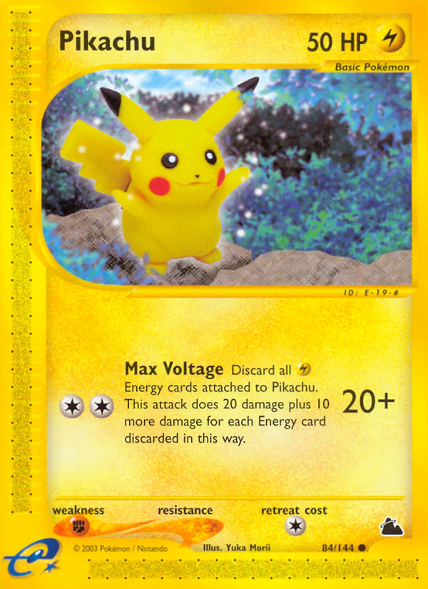 Pikachu — illustrated card