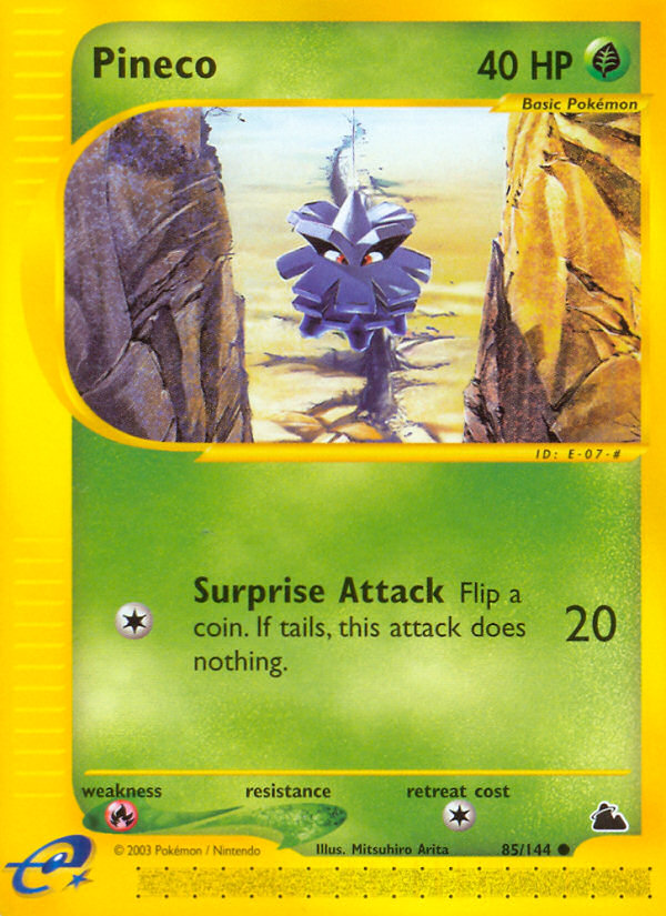 Pineco — illustrated card
