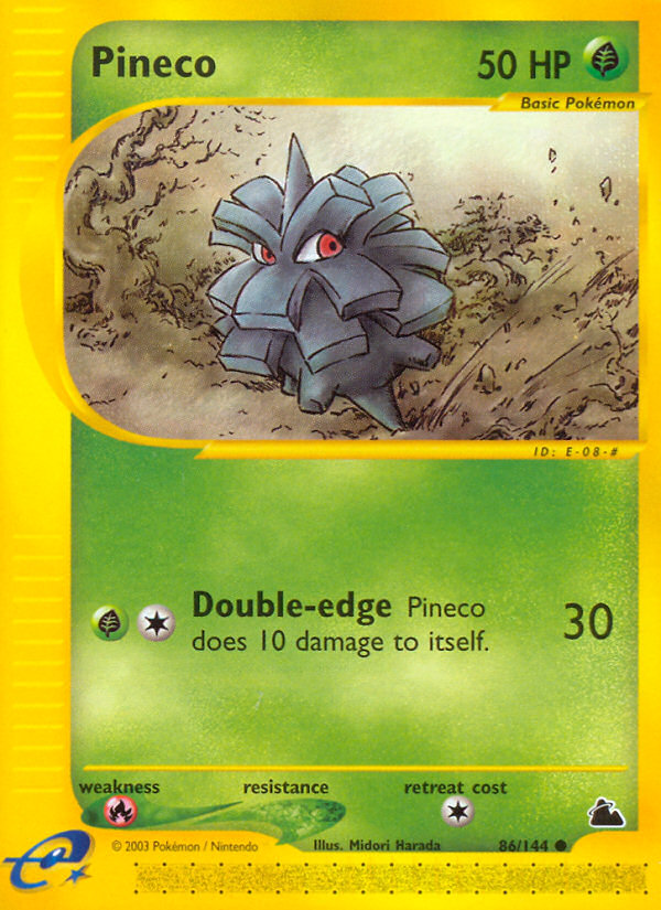 Pineco — illustrated card